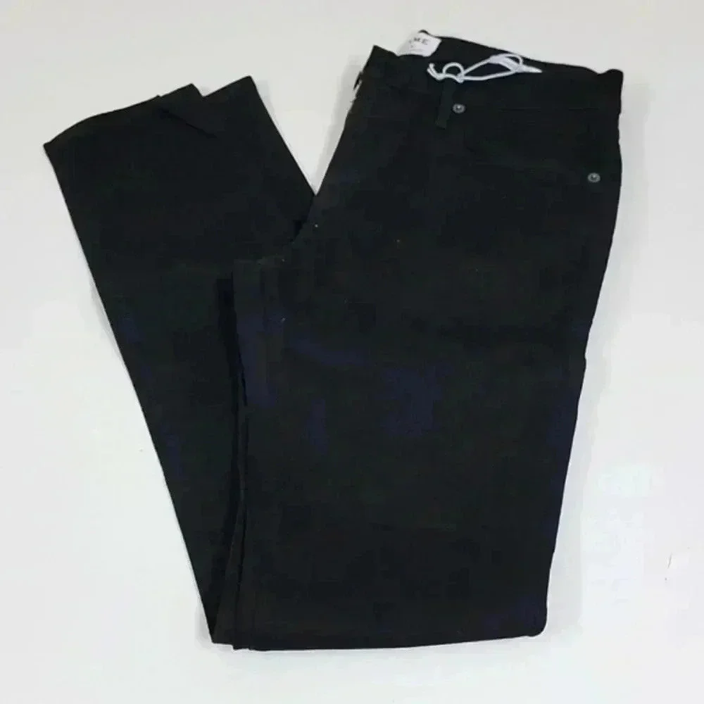 Frame L’Homme Black Low Rise Skinny Jeans In Noir